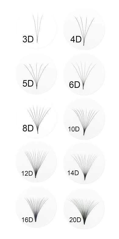 Pre - made fans (10D) - Silk Seduction By J
