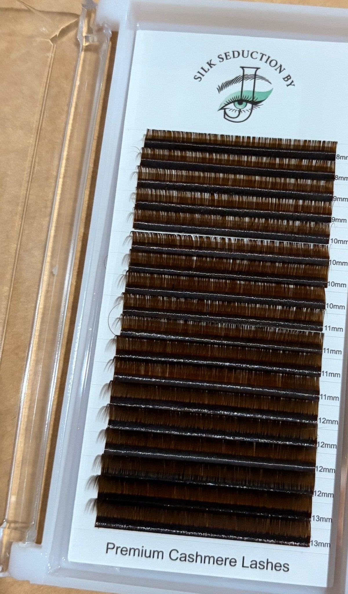 Dark brown 18 ROW lash tray - Silk Seduction By J