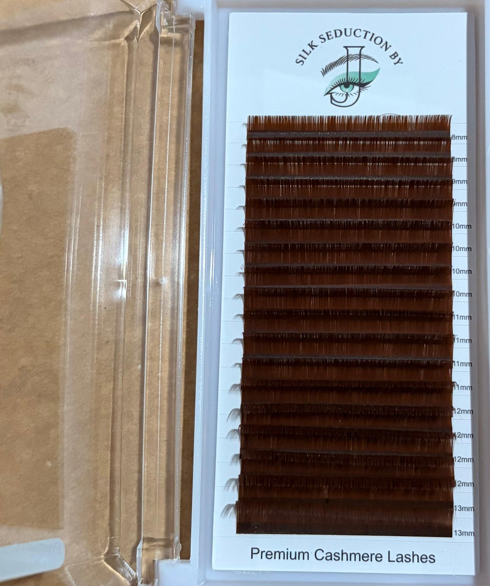 Chocolate brown 18 ROW lash tray - Silk Seduction By J