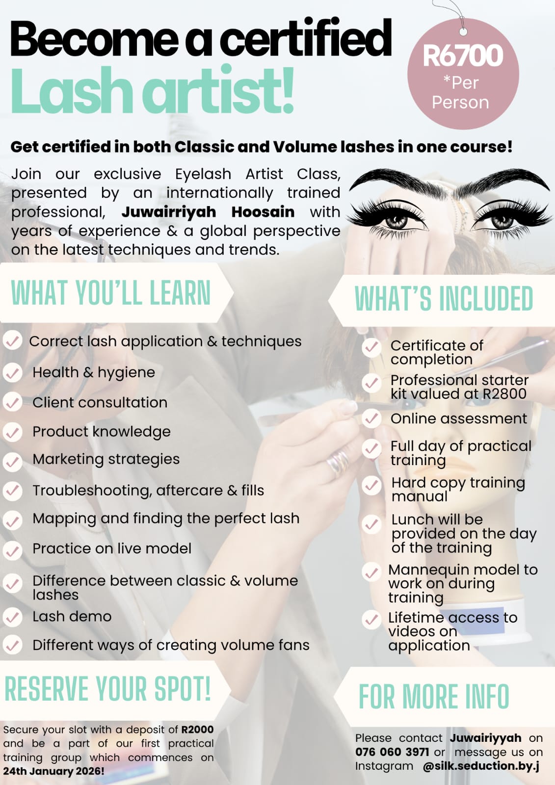 Eyelash training (Classic&volume) - Silk Seduction By J