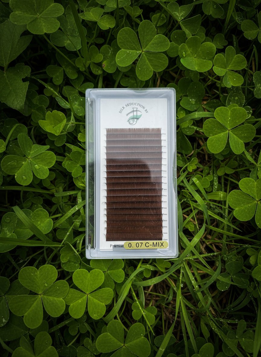 Chocolate brown 18 ROW lash tray - Silk Seduction By J